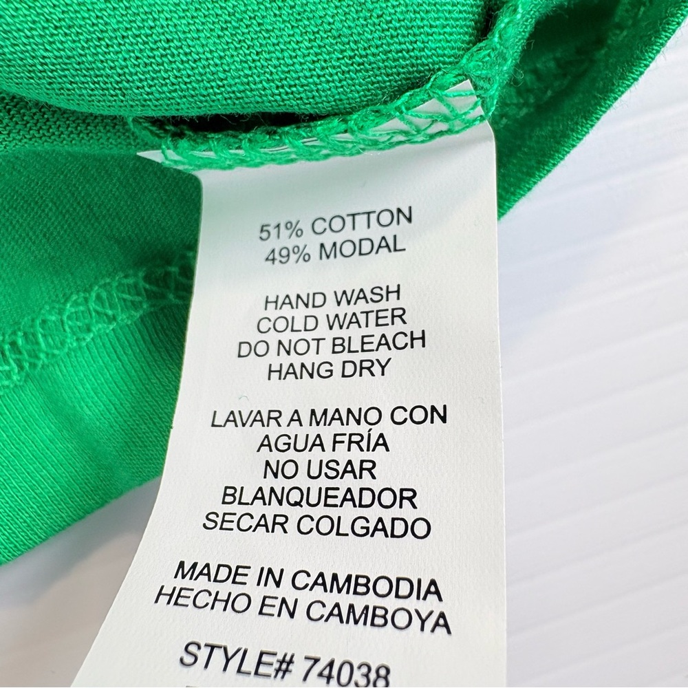 Ambiance Vibrant Green Short Sleeve Tee - Picture 3 of 5